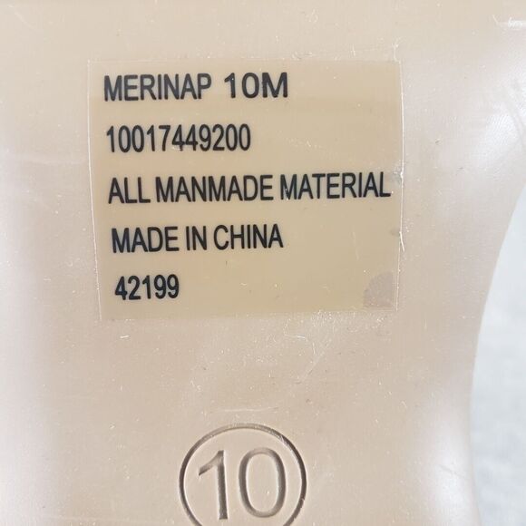 Wild Pair Merina Strappy Sandals Platform Wedge White Patent 10 M Chunky Shoes - Picture 10 of 14